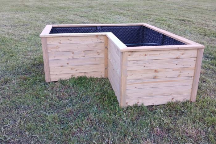 Visoka greda - smreka L 200 × 200 × 100 × 77 cm 610